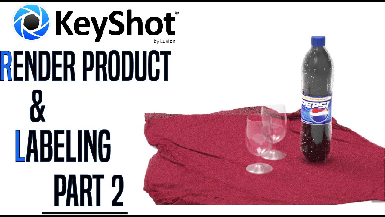 Keyshot 9.1 Beginner Product Render and Labeling Part 2 - Urdu/Hindi