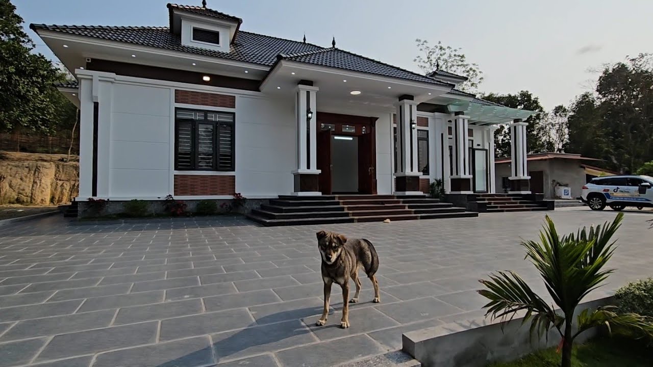 biệt thự nhà vườn mái Nhật 180 m2 bốn phòng ngủ 3wc chi phí 1.2 nhà vườn tam đảo mới nhất hiện nay