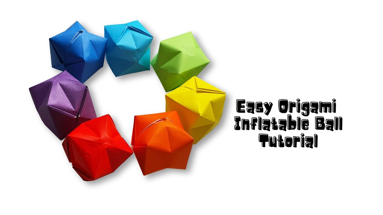 How to Make an Inflatable Paper Ball | Fun Easy Origami for Kids & Beginners!