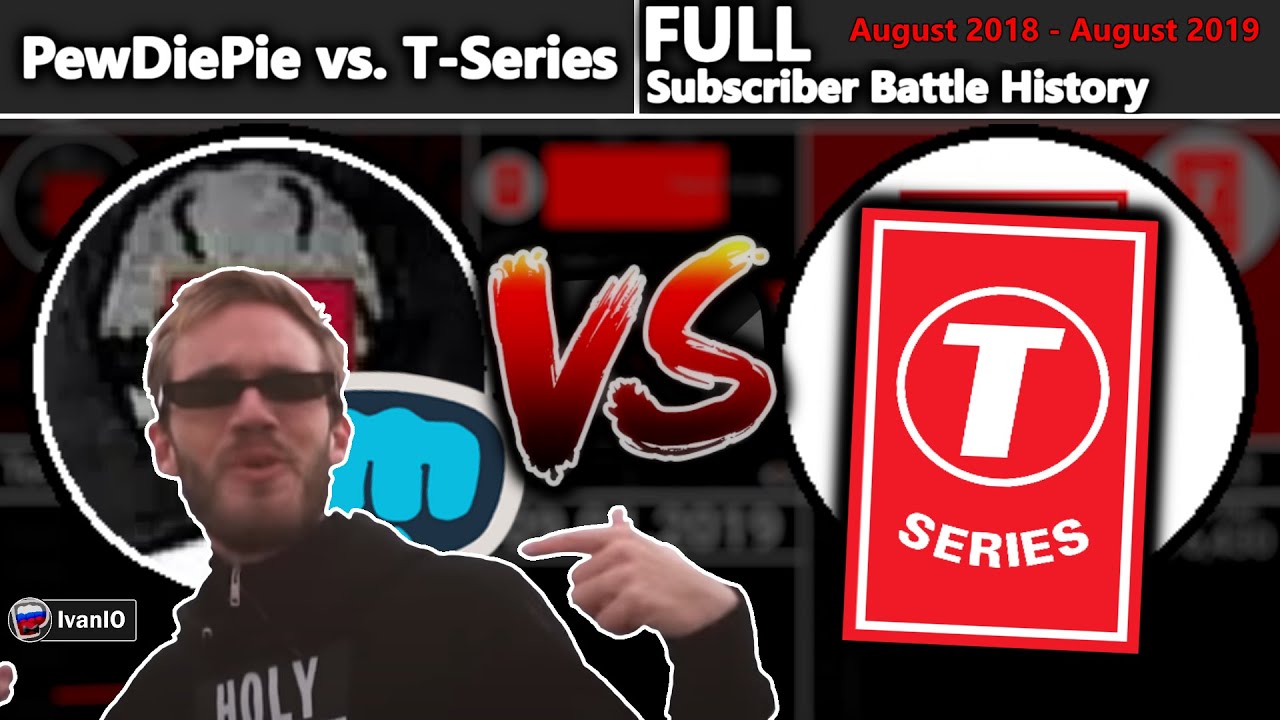 PewDiePie vs. T-Series in 371 days