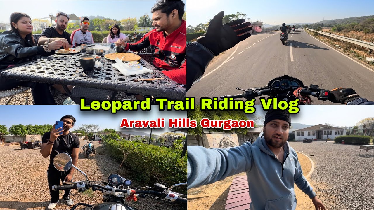 Gurgaon Leopard Trail riding vlog | Aravali hills ride on sunday | sunday ride 