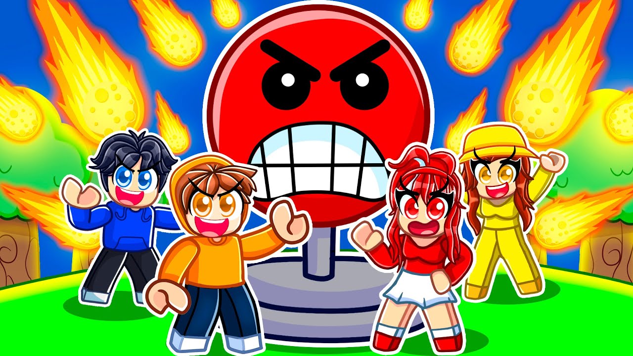 DONT ANGER THE BUTTON in Roblox With My BULLY GIRLFRIEND!