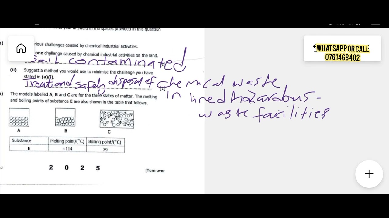 2025 science paper 2 chemistry 