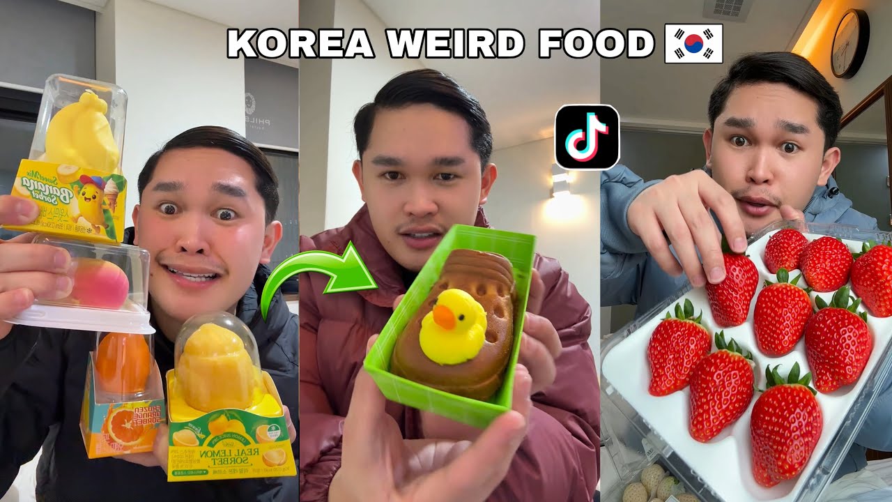 TRYING WEIRD FOOD IN KOREA 😱 (South Korea Food Trip)