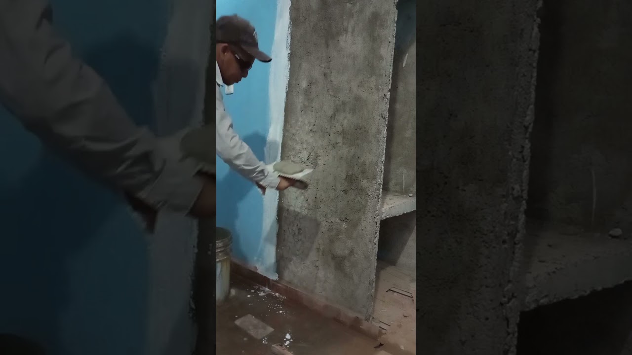cómo estucar. un muro