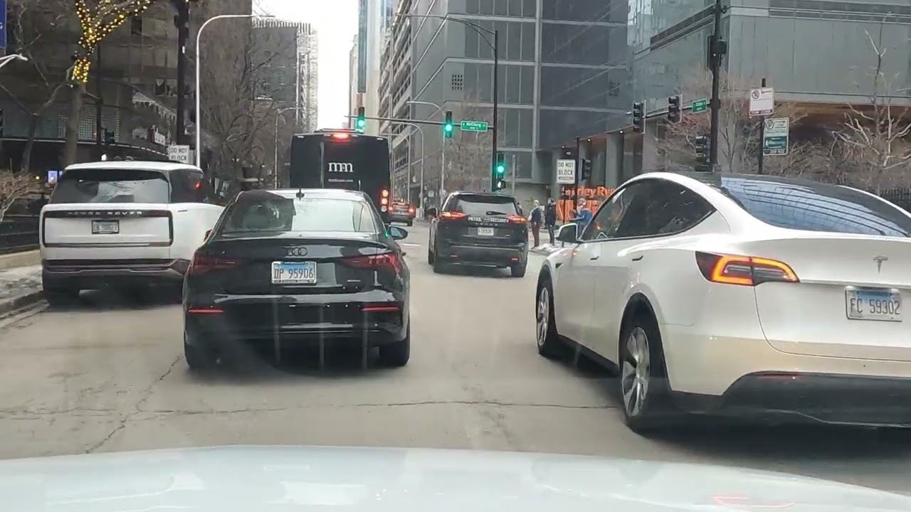 Chicago POV Drive - Northwestern Hospital downtown 