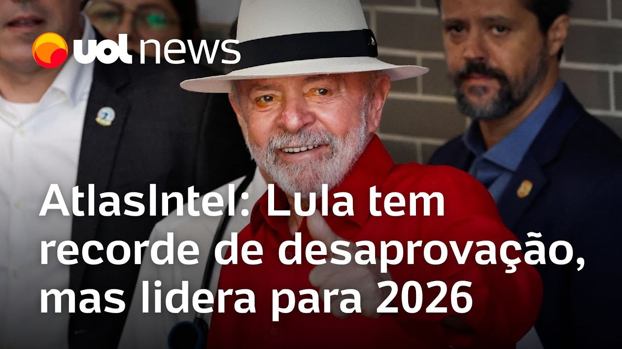 Lula tem recorde de desaprovação, mas lidera cenários para 2026, diz AtlasIntel