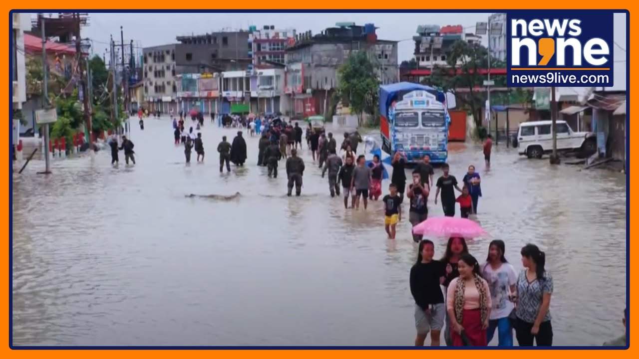 Imphal, Manipur: Heavy Rain Triggers Landslides and Flooding | News9