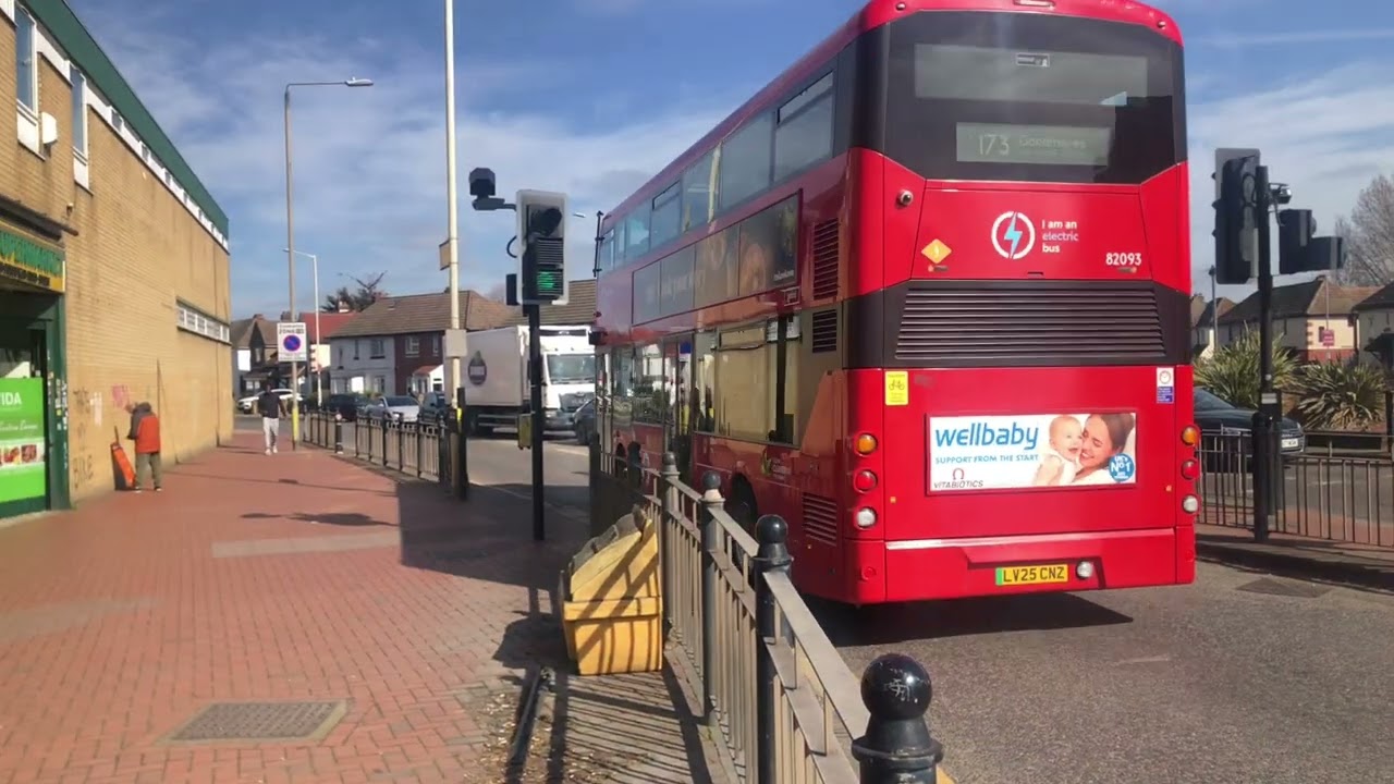 London Buses 145 175 174 287 Cars Truck Chequers Lane Merrilands Retail Park in Dagenham (Part 1)