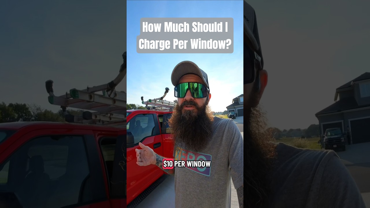 Сколько стоит мыть окна? | 100&ndash;300 долларов в час. #prowindowcleaning