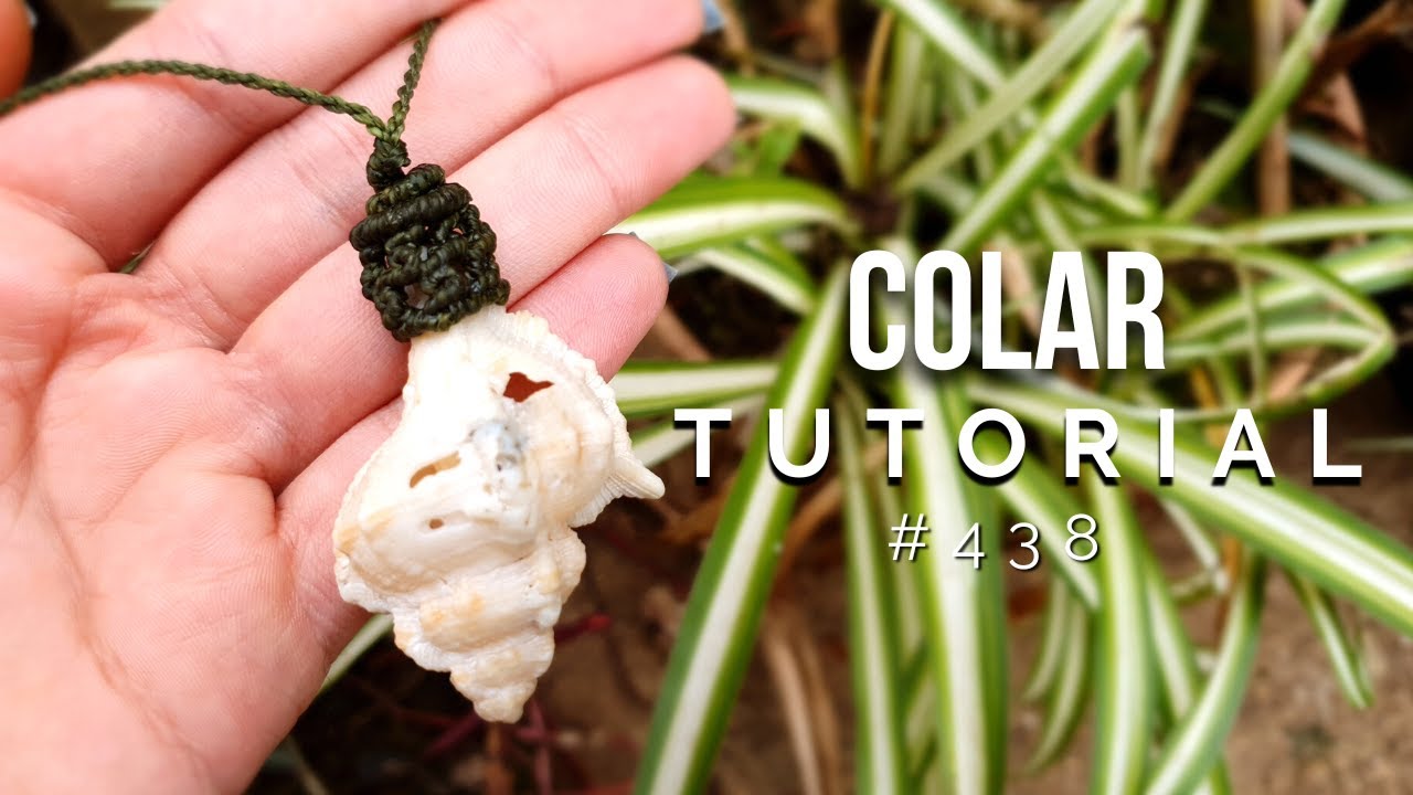 Como fazer um colar com concha #438 | DEDE TUTORIAIS