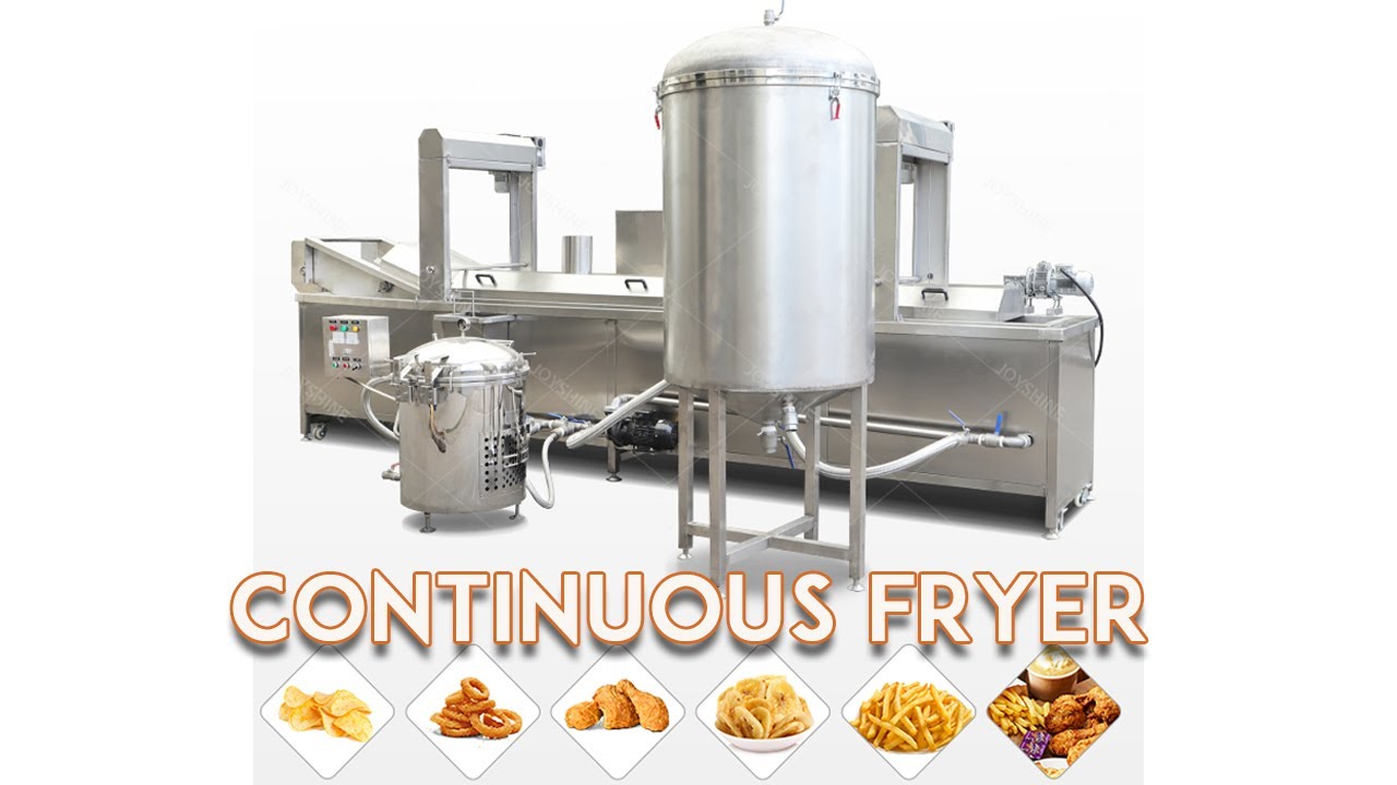 introduction about potato chips and snack frying continuous fryer automatic belt frying machine