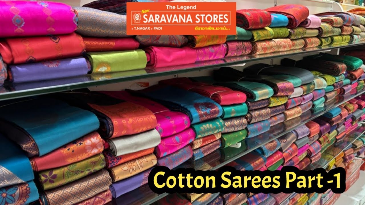 Padi Saravana Stores Cotton Sarees| Mau Silk Cotton |Semi Silk Cotton| Jaipur| Jute| 9yards| Sungudi