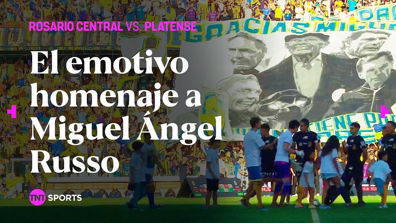 El EMOTIVO HOMENAJE a MIGUEL ÁNGEL RUSSO que hizo ROSARIO CENTRAL