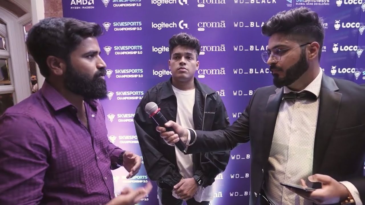 @JONATHANGAMINGYT and @ghatakgaming9127 Interview at AMD Ryzen Skyesports Championship 3.0 Awards Night.