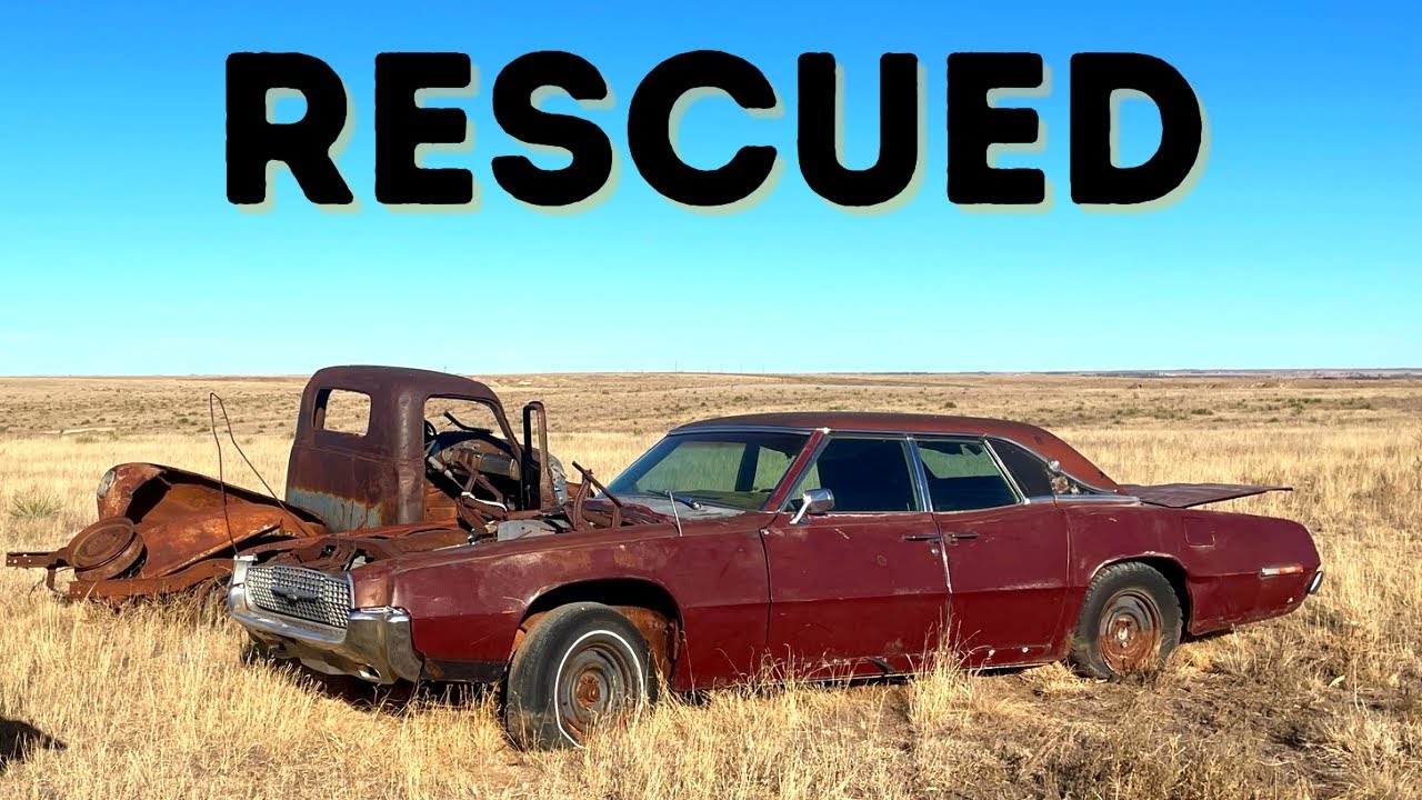 Touring an OLD JUNKYARD plus RESCUING an Abandoned Antique Car!