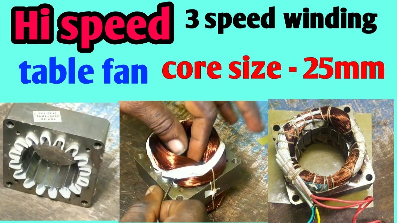 almonard hispeed table fan rewinding / hi speed table fan winding data /high speed table fan winding