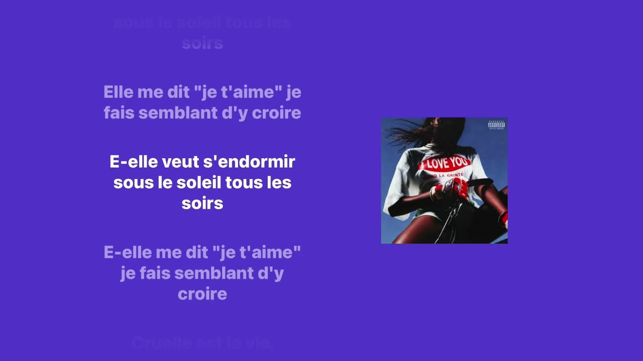 NONO LA GRINTA - LOVE YOU - PAROLES 