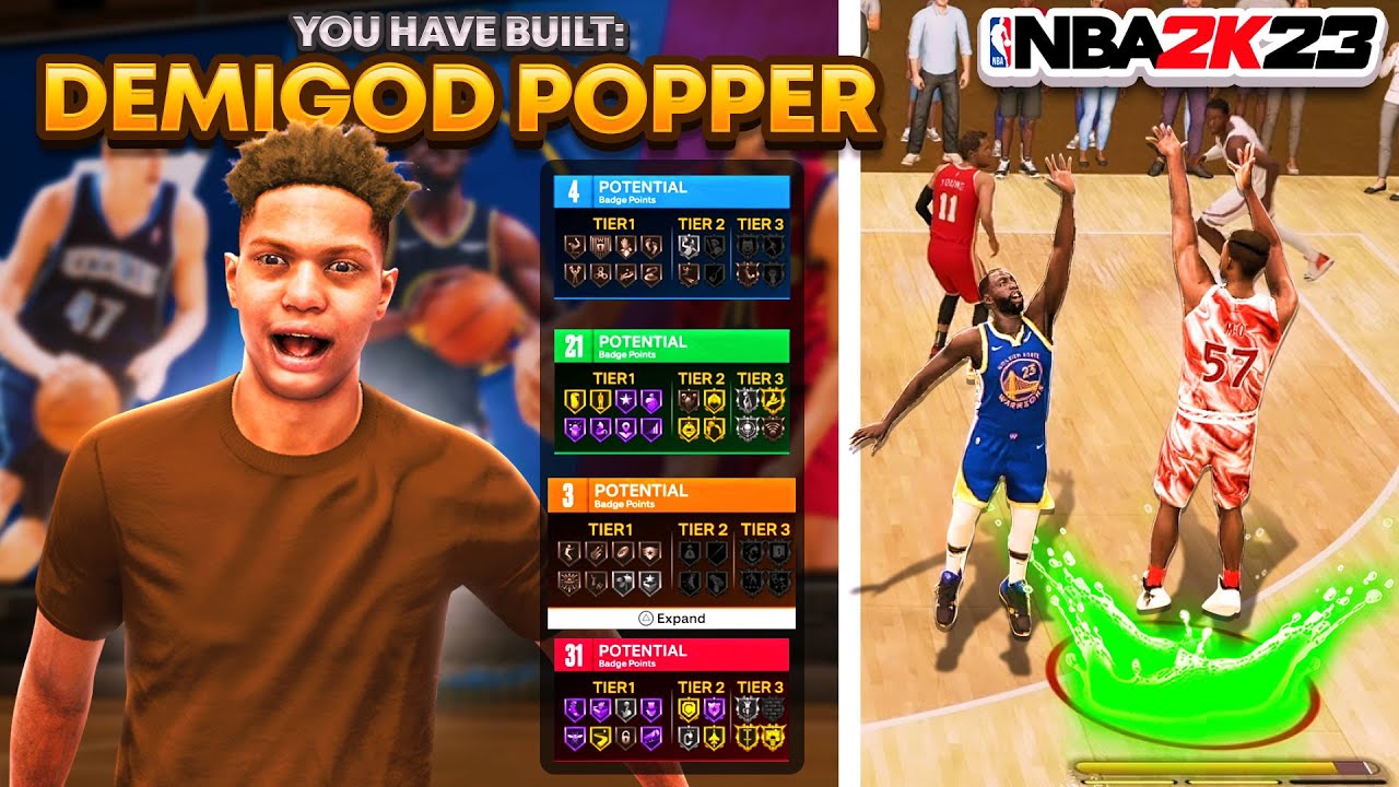BEST SHOOTING CENTER BUILD IN NBA 2K23! THIS POPPER BUILD IS UNSTOPPABLE! (NEXT GEN 2K23)