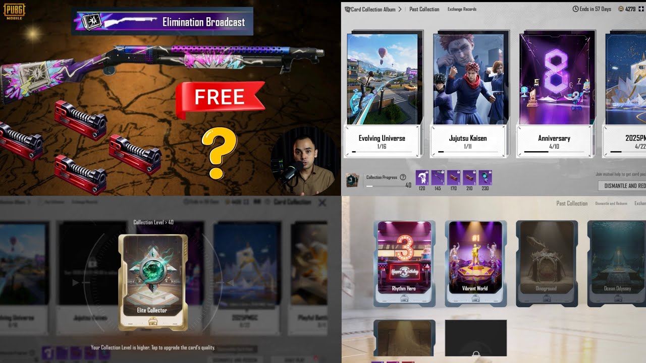 Material နဲ့ Upgrade စကင် Free အပိုင် || Card နဲ့ ပတ်သတ်ပြီး သိထားရမဲ့ အချက် || PUBG Mobile