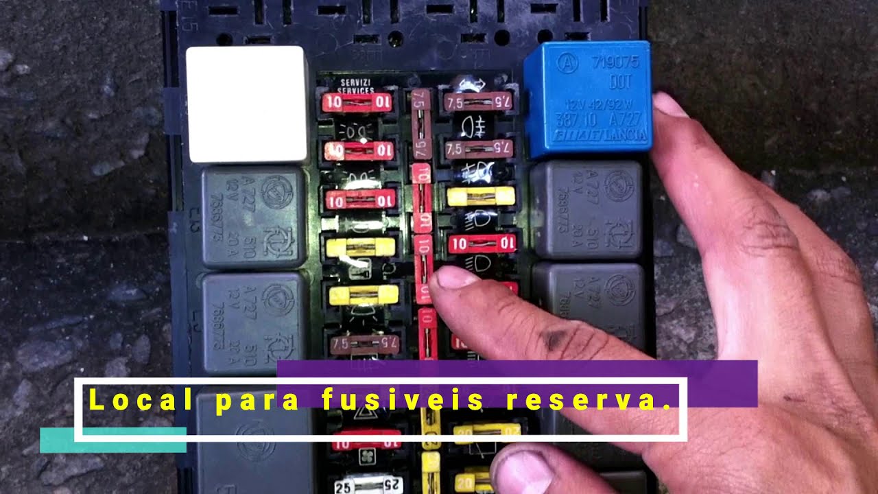 caixa de fusíveis, Fiat Tipo e Tempra SW