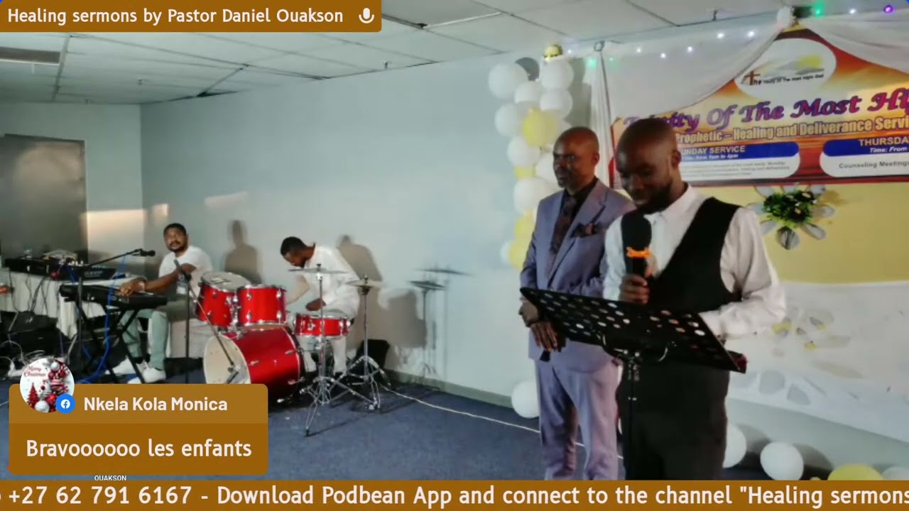 CHILDREN WISHES AT BIRTHDAY CELEBRATION OF PASTOR DANIEL OUAKSON ( MOTS DES ENFANTS )