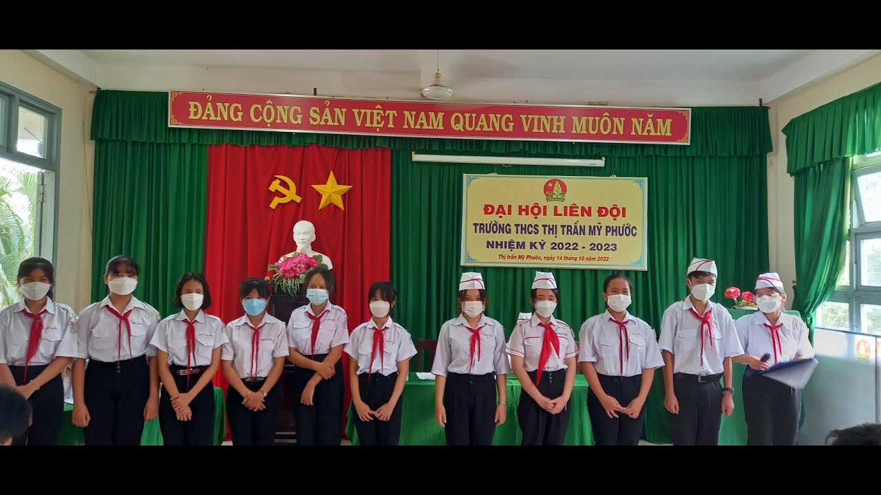 Đại hội Liên đội Trường THCS Thị trấn Mỹ Phước - Tân Phước - Tiền Giang