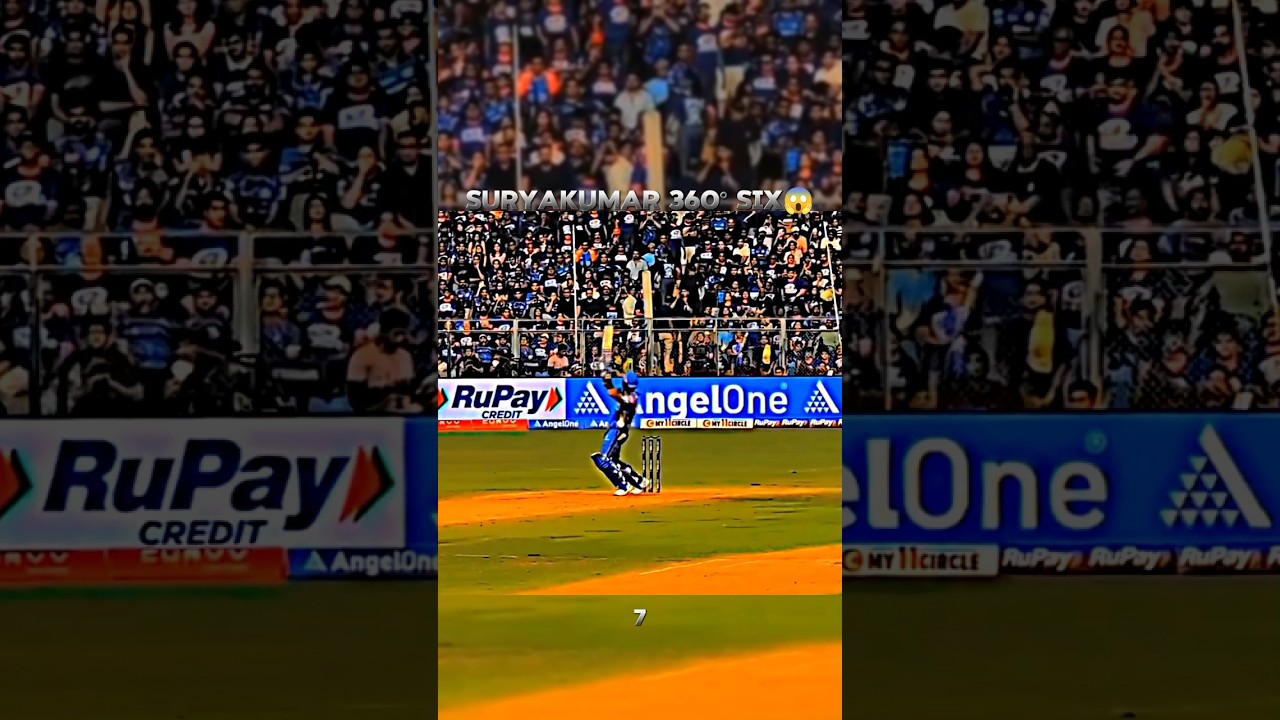 Suryakumar 360&deg; six😱 Suryakumar six #shorts #sports #cricket #shortsfeed