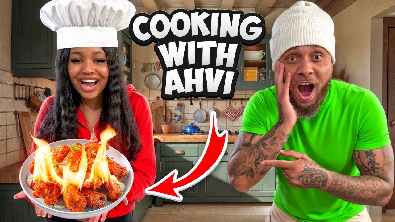 Cooking With AHVI 👩🏽‍🍳 Viral Tik Tok Chicken Wings!