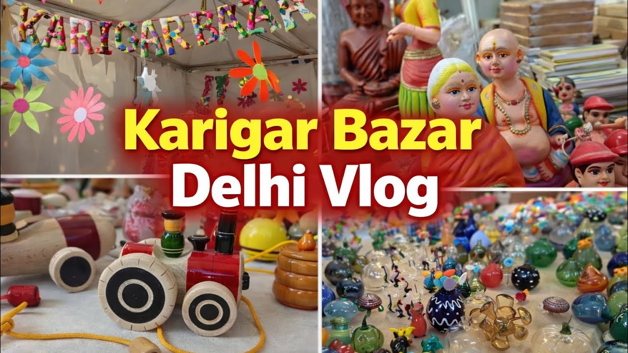 Karigar Bazar Delhi Vlog|Craft Exhibition|Delhi Tour #newvlog #vlog #delhi #craft #handmade 