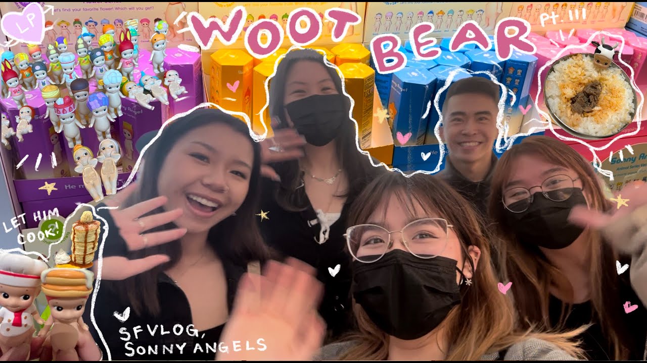 we went crazy at woot bear...again 🙊 (sf travel vlog, sonny angel unboxing, secret!)