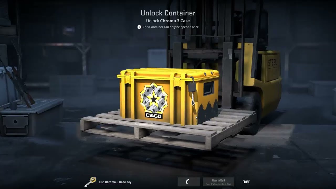 Opening a CS2 case until a Gold appears.... DAY 1020