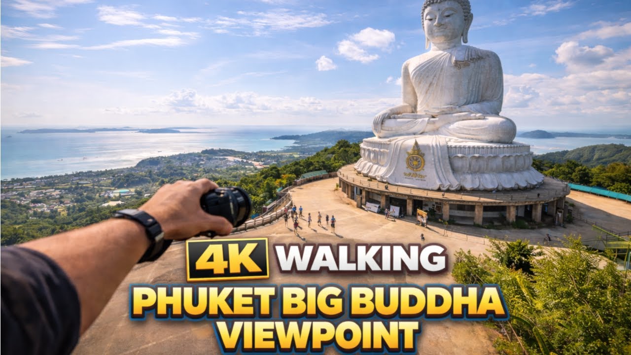 4k Walking Phuket Big Buddha Viewpoint