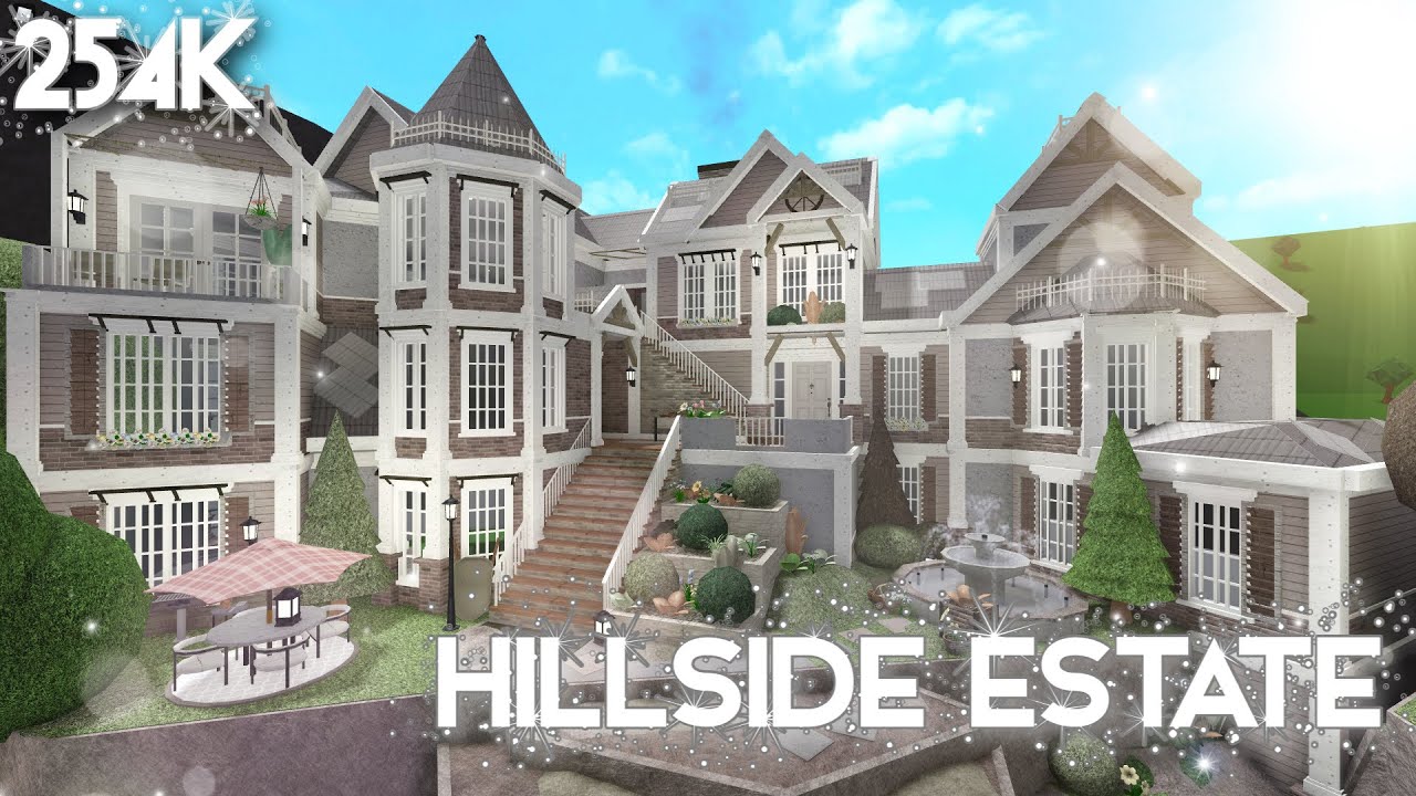 Hillside Family Estate (254K) | Exterior Only | Welcome to Bloxburg | Speedbuild