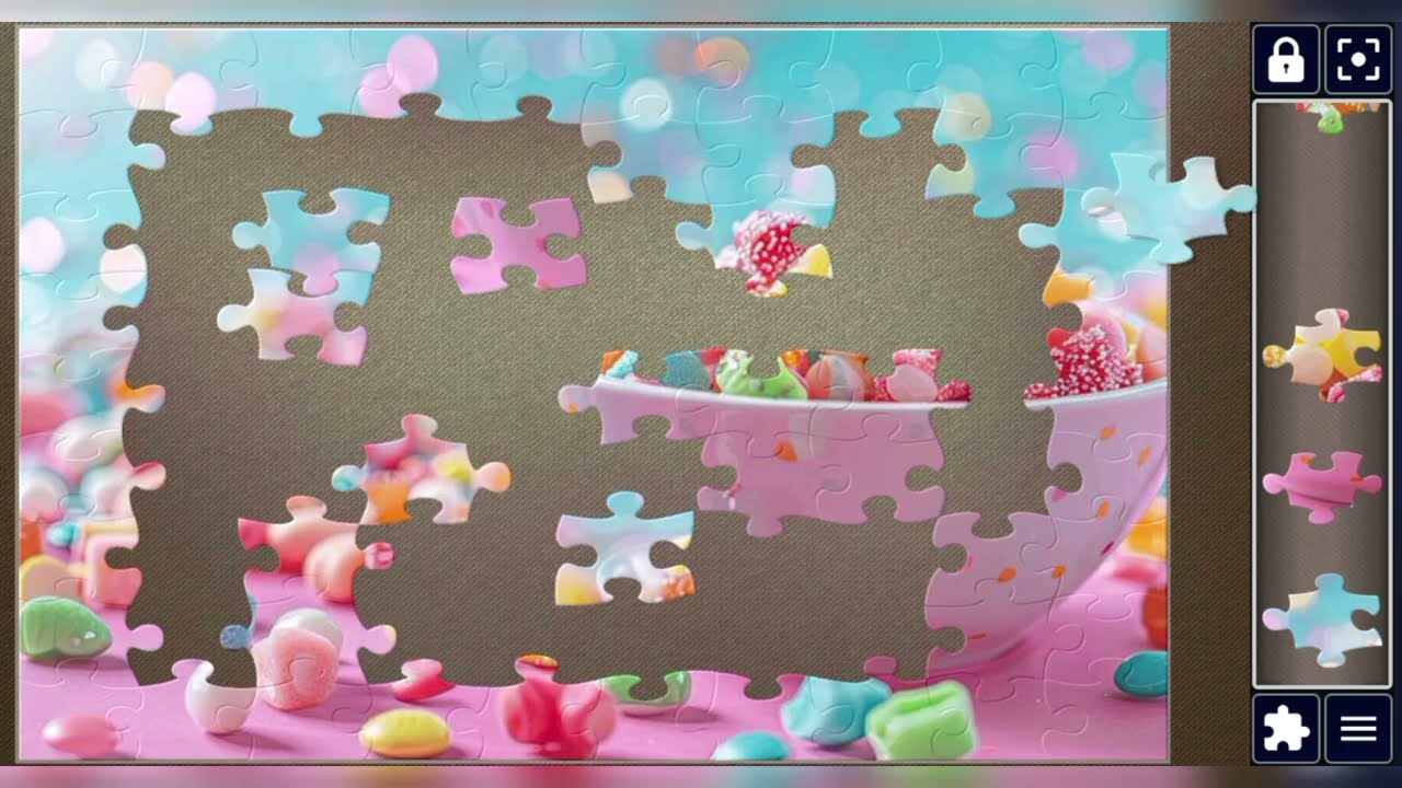 Share the Sweetness-this Candy Spill is Pure Joy!😋🍬🎉🧩 joyful jigsaw puzzle 🧩//@jigsawpuzzle45