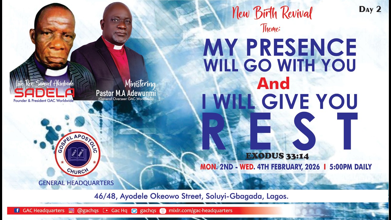 NEW BIRTH REVIVAL DAY TWO || TOPIC: Be It Unto Me According To Thy Word | 3RD FEBRUARY, 2026.