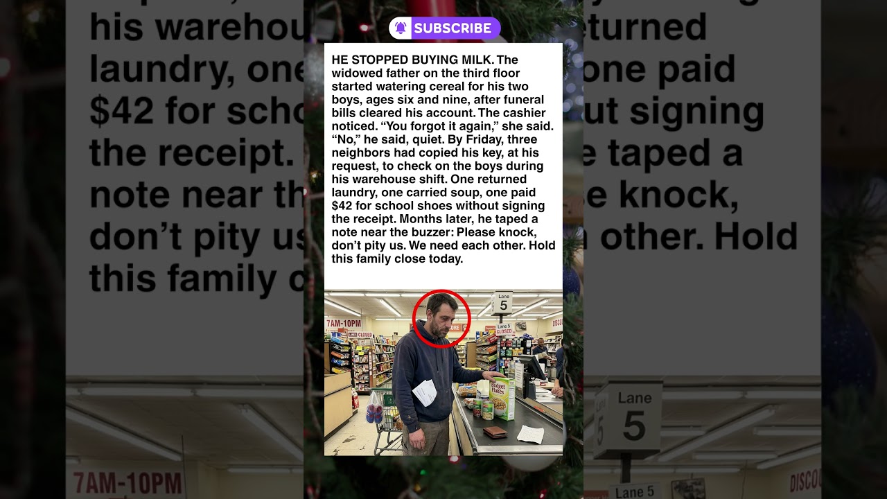 Neighborhood Adopts Widowed Father's Family