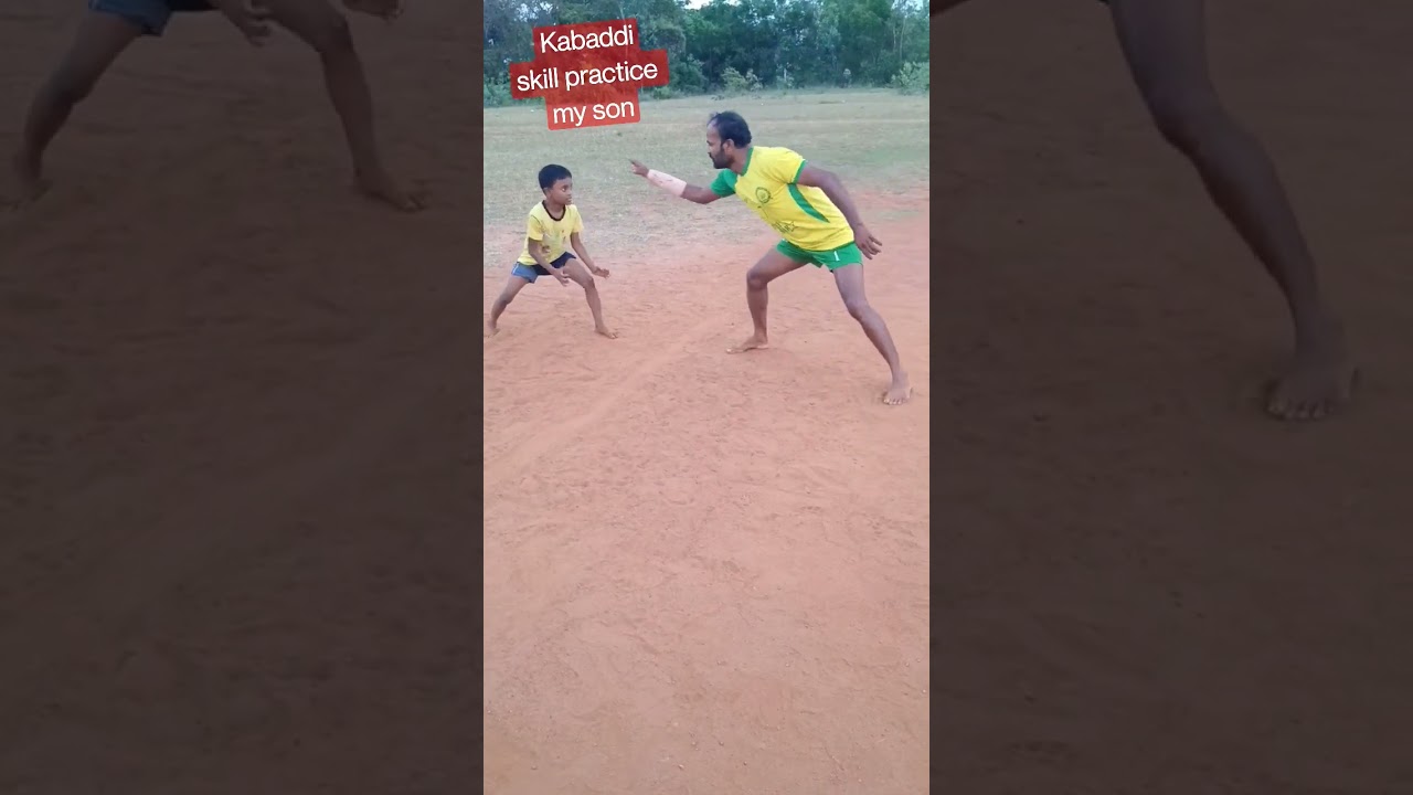 kabaddi practice me and my son....#shorts #kabaddi #viral #skills
