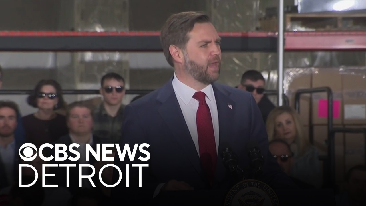 Vice President JD Vance addresses Temple Israel attack, gas prices in Michigan visit