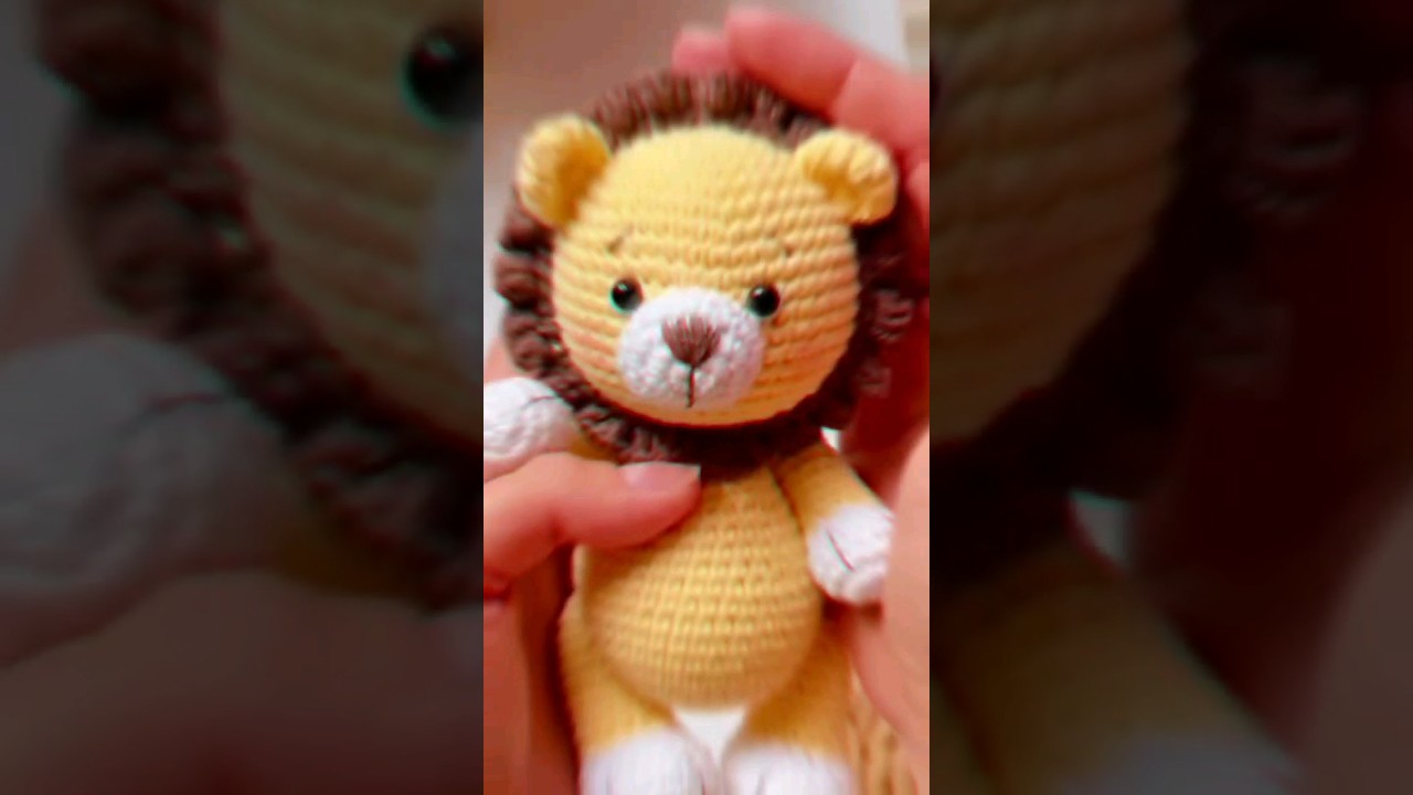 wait for end,crochet lion 🦁pattern #viral #shortsvideo #trending #crochet #lion #love #trend #tk