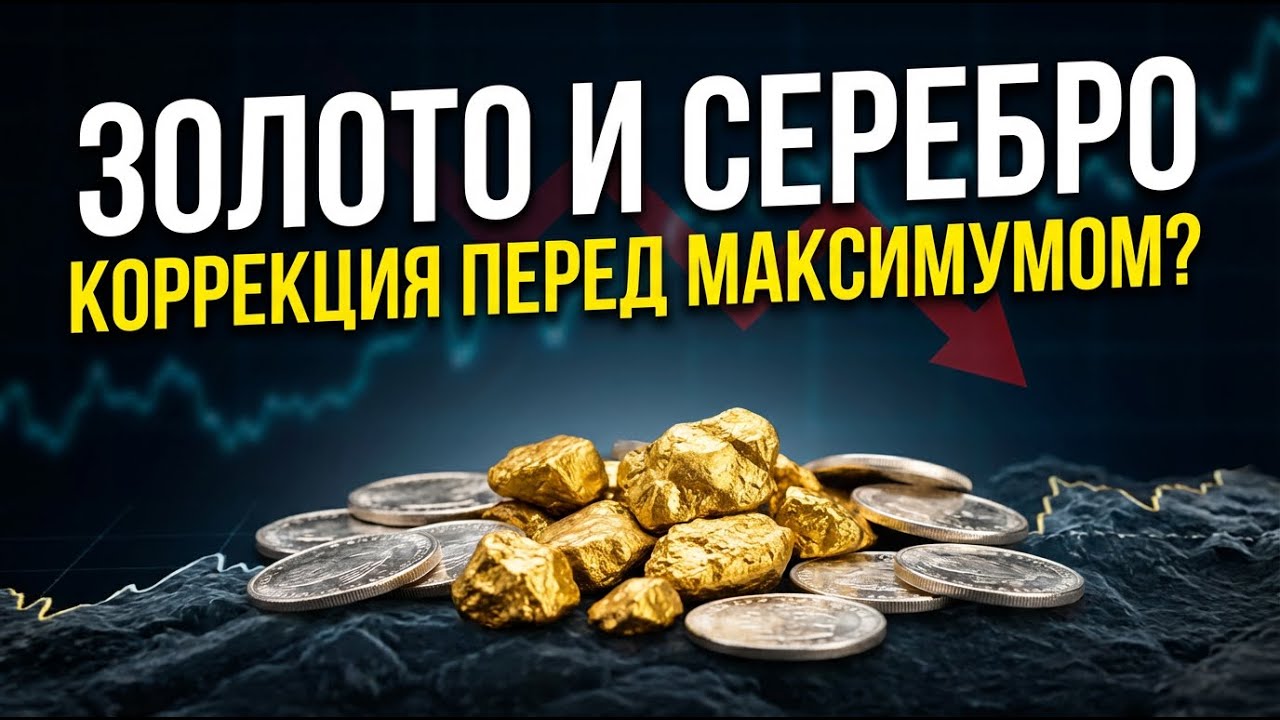 Золото и серебро падают — это не разворот. Прогноз на февраль