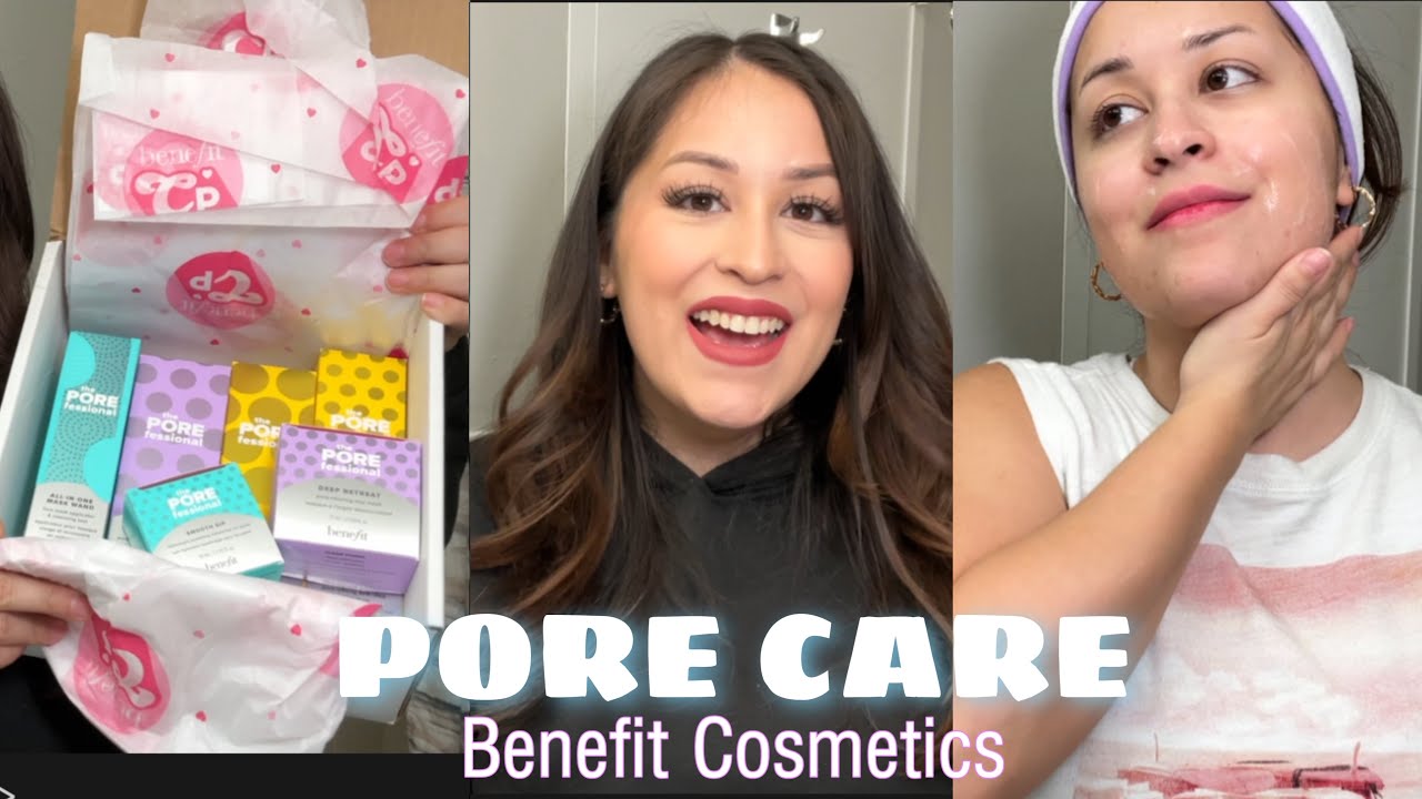 Trying the NEW Benefit Cosmetics PORE CARE LINE 👀