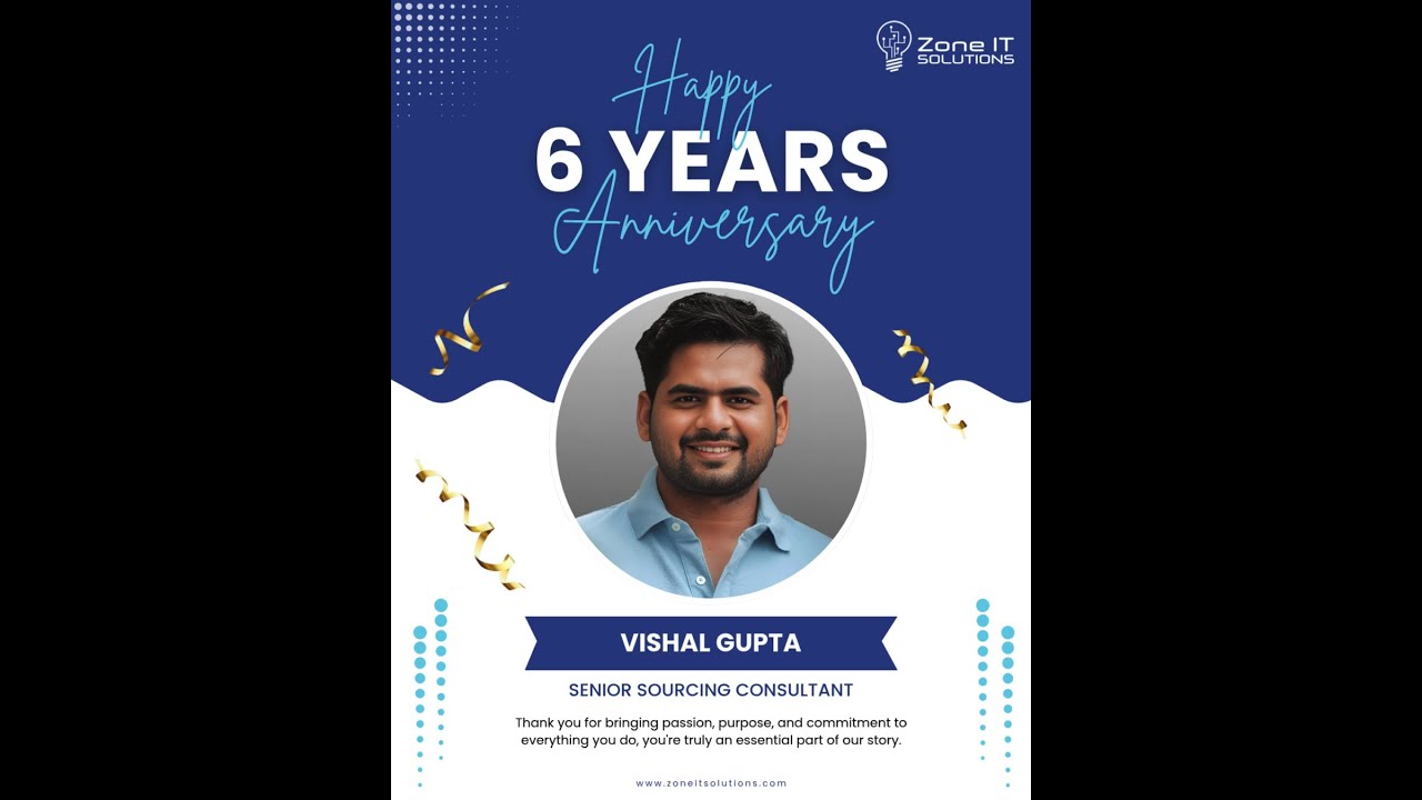 Work Anniversary | Celebrating Milestone | Zone IT Solutions