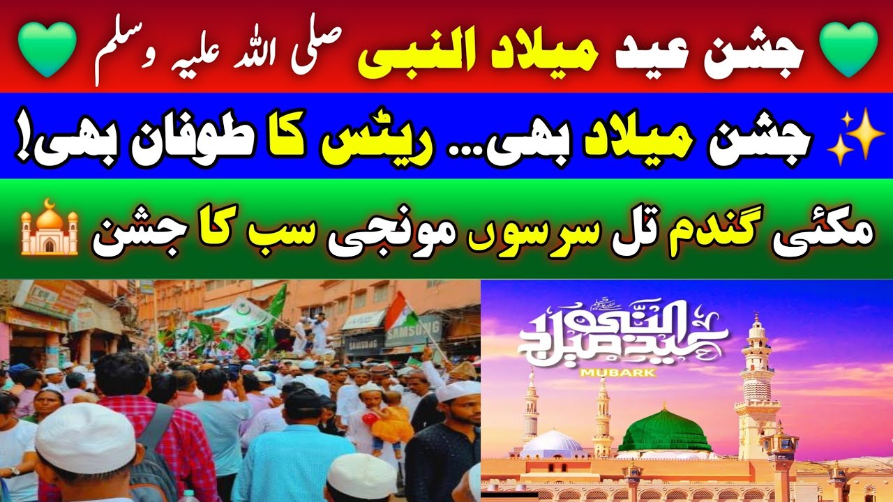 🕌 Eid Milad-un-Nabi Ka Jashan Aur Mandi Ke Jhattkay! #@aliagro1972