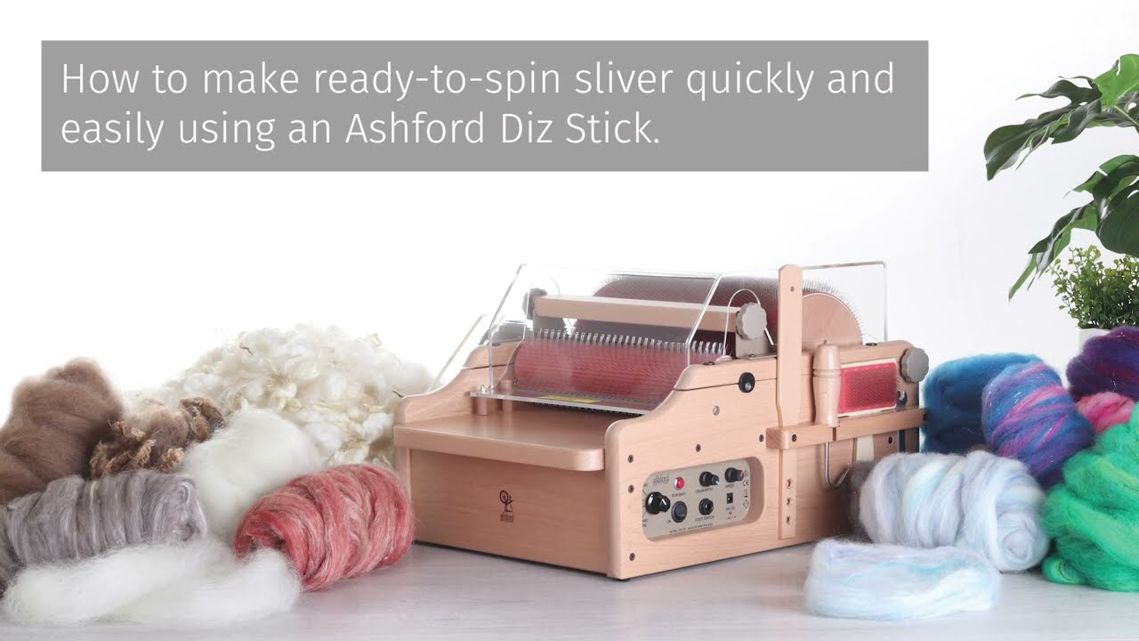 Create ready-to-spin sliver using an Ashford Diz Stick