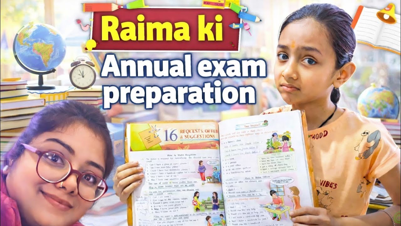 Annual exam से पहले की तैयारी 📖✨parent के तौर पर मेरा प्यार support और बच्चे की मेहनत..
