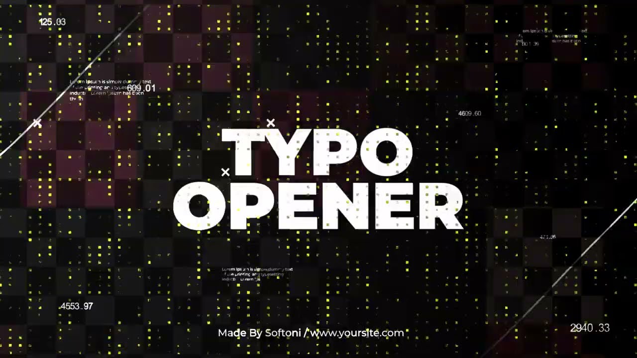Rhythm Typo Intro | Stomp Typography Promo After Effects Template