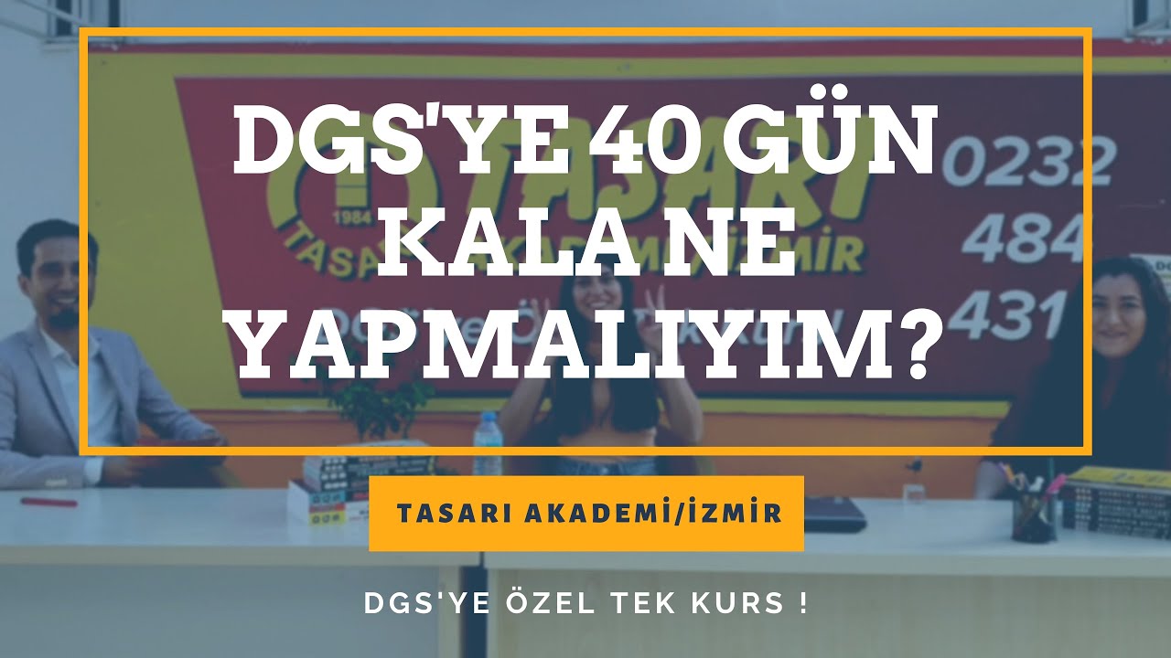 DGS'YE 40 GÜN KALA NE YAPMALIYIM? (SAYISAL TÜRKİYE 150.SİNDEN TAVSİYELER)