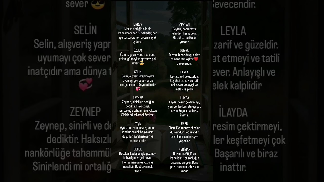 İsim analizi part 1 🫠