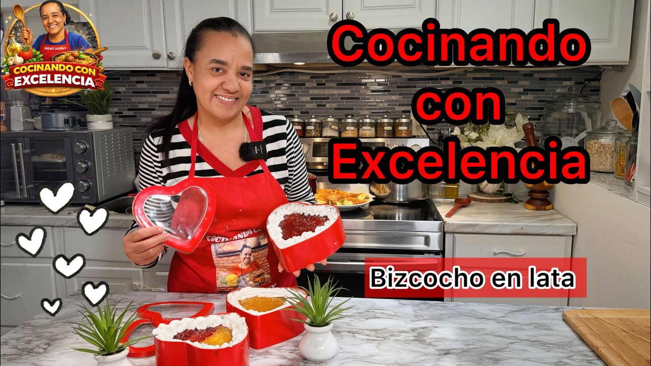Dulce, simple y perfecto para San Valentín 💖 Bizcocho en lata 